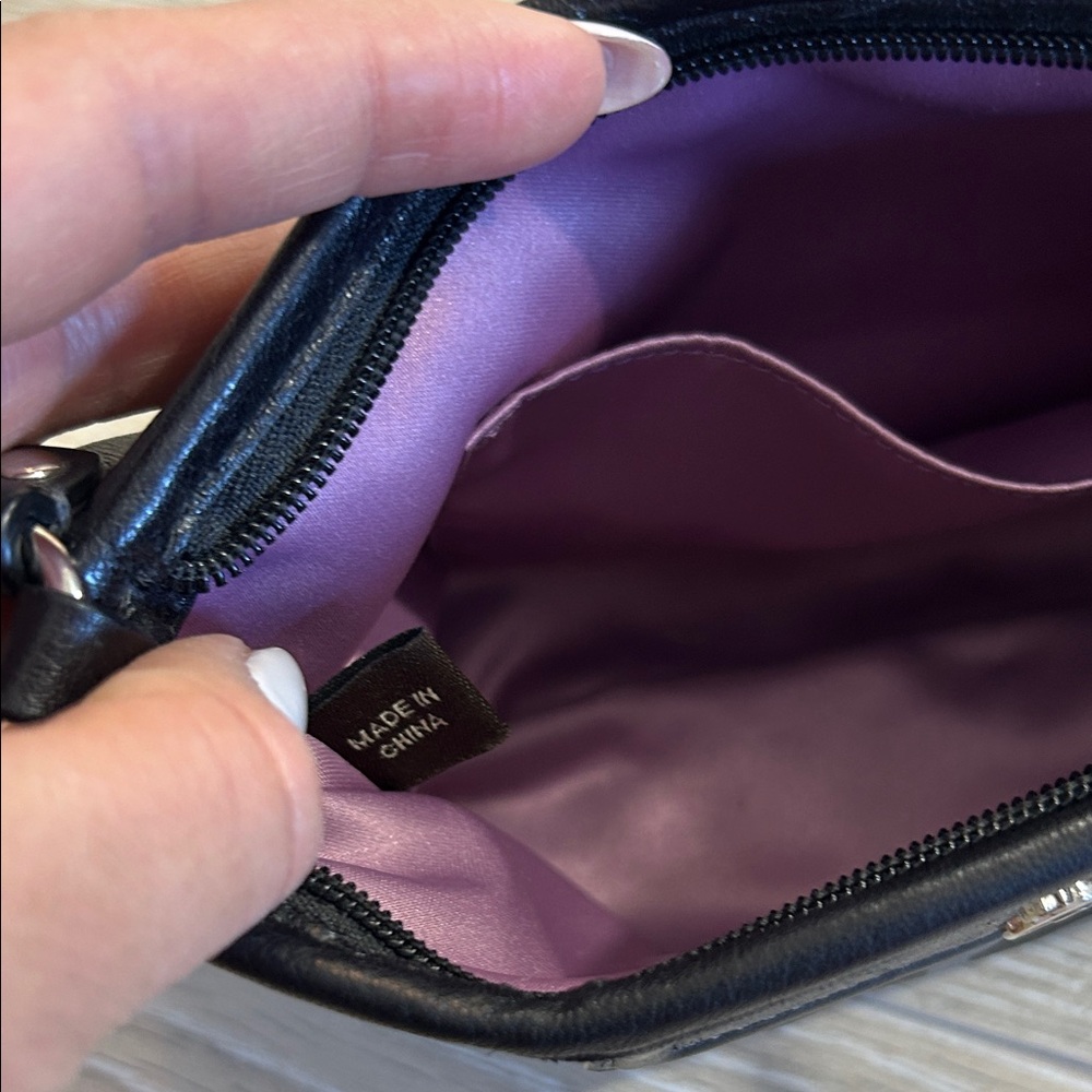 Coach Vintage Black and Gray Mini Bag with Purple Accents - Picture 10 of 10